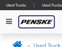 Website Screenshot Penske Used Truck Center