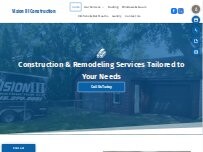 Website Screenshot Vision III Construction LLC