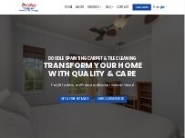 Website Screenshot Doodles Painting, Carpet & Tile Cleaning