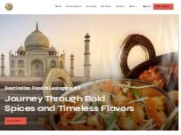 Website Screenshot Taj India Restaurant