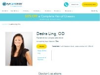 Website Screenshot Dedra Ling, OD