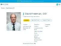 Website Screenshot David Freeman, OD