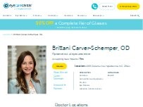 Website Screenshot Brittani  Carver-Schemper, OD