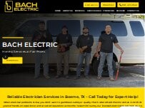 Website Screenshot Bach Electric