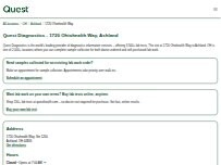 Website Screenshot Quest Diagnostics