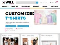 Website Screenshot Will Customized Products