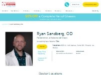Website Screenshot Ryan Sandberg, OD