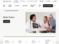 Website Screenshot Cedars-Sinai Brain Tumor Center