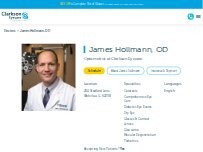 Website Screenshot James Hollmann, OD