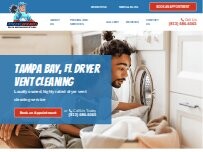 Website Screenshot Dryer Vent Superheroes of Tampa Bay