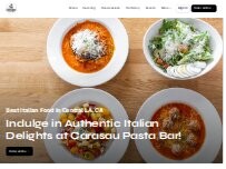 Website Screenshot Carasau Pasta Bar