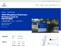 Website Screenshot TMH Physician Partners - Primary Care in Monticello