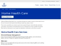 Website Screenshot Tallahassee Memorial Home Health Care