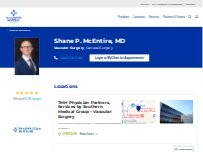 Website Screenshot Shane McEntire, MD