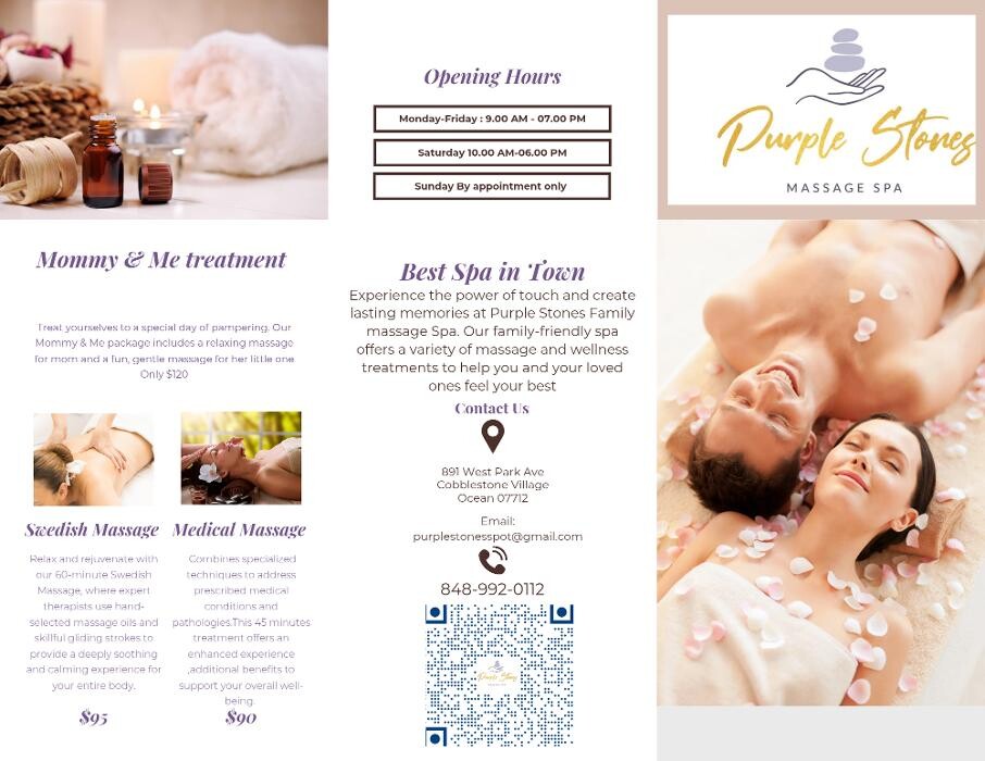 Images Purple Stones Family Massage