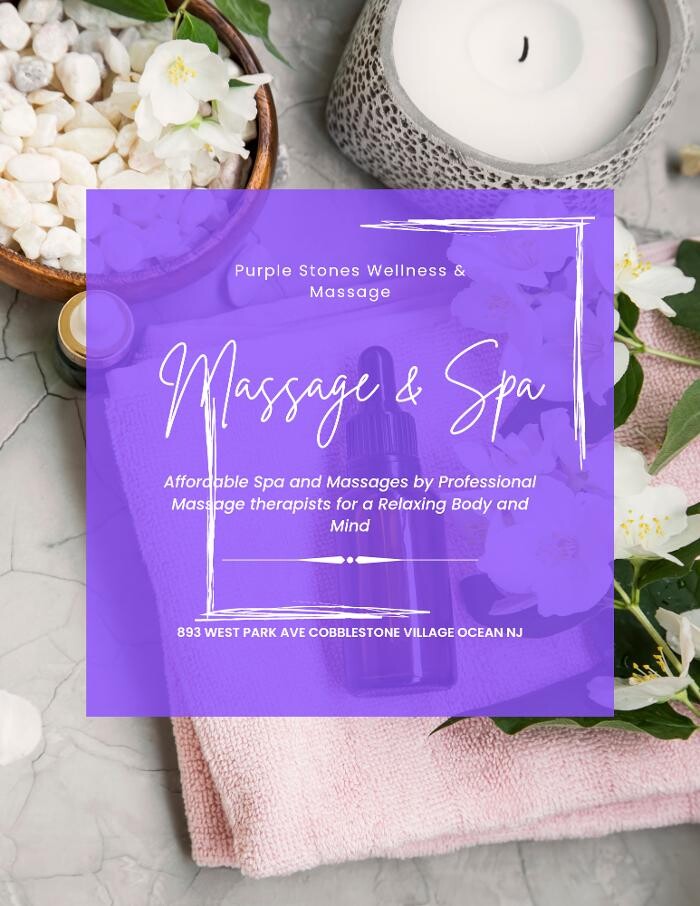 Images Purple Stones Family Massage