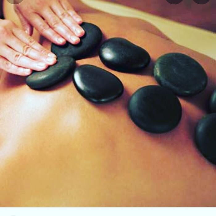 Images Purple Stones Family Massage