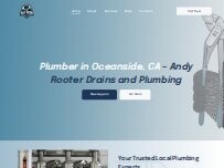 Website Screenshot Andy Rooter Drains and Plumbing