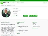 Website Screenshot Josh Sullivan - TD Wealth Relationship Manager