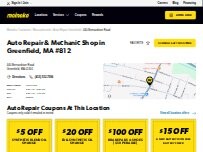 Website Screenshot Meineke Car Care Center