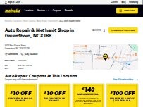 Website Screenshot Meineke Car Care Center