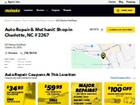 Website Screenshot Meineke Car Care Center