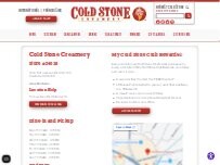 Website Screenshot Cold Stone Creamery