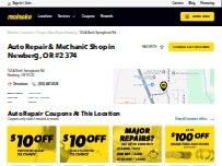 Website Screenshot Meineke Car Care Center