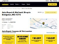 Website Screenshot Meineke Car Care Center