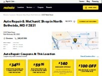 Website Screenshot Meineke Car Care Center