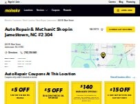 Website Screenshot Meineke Car Care Center