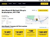 Website Screenshot Meineke Car Care Center
