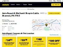 Website Screenshot Meineke Car Care Center