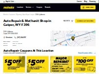 Website Screenshot Meineke Car Care Center