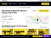 Website Screenshot Meineke Car Care Center