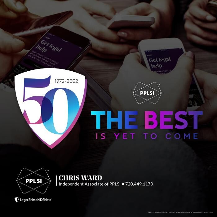 Images Chris Ward, Independent Associate of PPLSI | LegalShield Legal Services