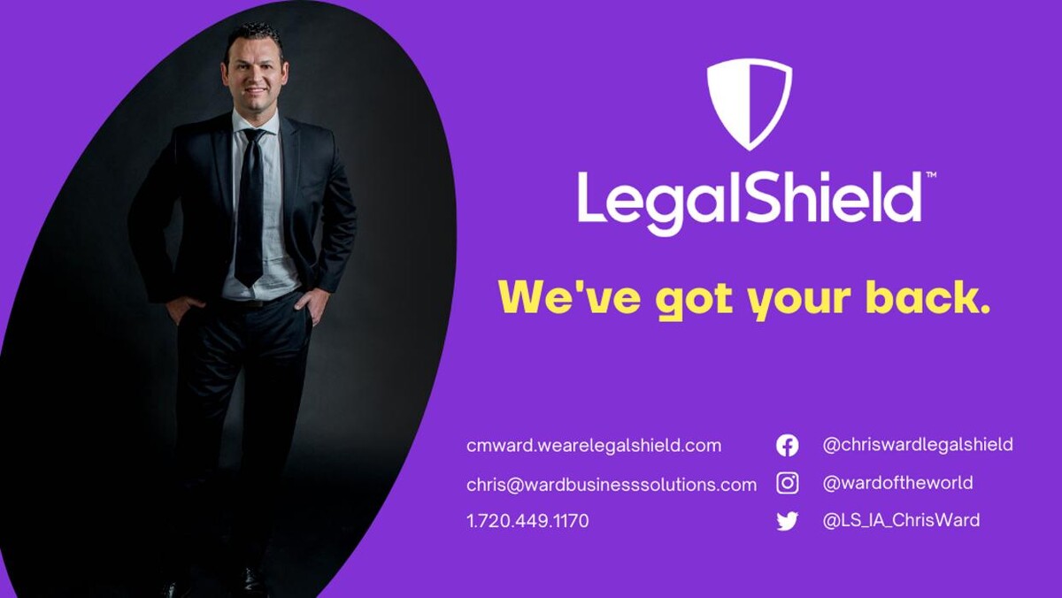 Images Chris Ward, Independent Associate of PPLSI | LegalShield Legal Services
