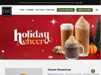 Website Screenshot Corner Bakery Cafe
