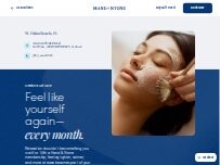 Website Screenshot Hand & Stone Massage and Facial Spa