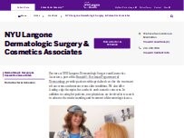 Website Screenshot NYU Langone Dermatologic Surgery & Cosmetics Associates