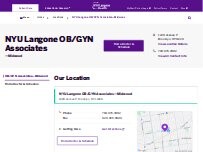 Website Screenshot NYU Langone OB/GYN Associates—Midwood