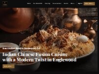 Website Screenshot The Monk's Indian Fusion Cuisine & Bar