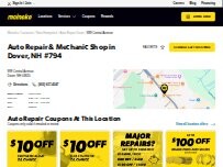 Website Screenshot Meineke Car Care Center