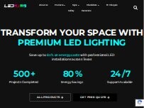 Website Screenshot LED KING Fort Worth