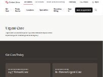 Website Screenshot Cedars-Sinai Urgent Care - Playa Vista