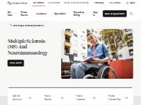 Website Screenshot Cedars-Sinai Multiple Sclerosis and Neuroimmunology Center