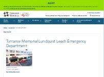 Website Screenshot Emergency Room - Torrance Memorial Medical Center, an affiliate of Cedars-Sinai