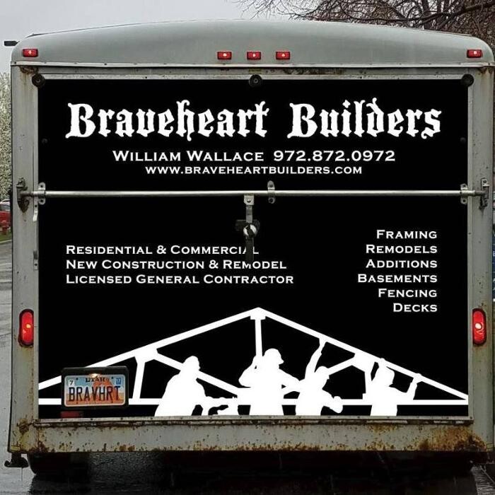 Braveheart Builders Inc, General Contractor Logo