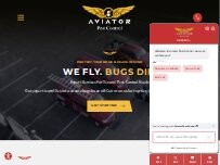 Website Screenshot Aviator Pest Control
