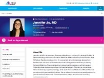 Website Screenshot Jennifer Jo, MD
